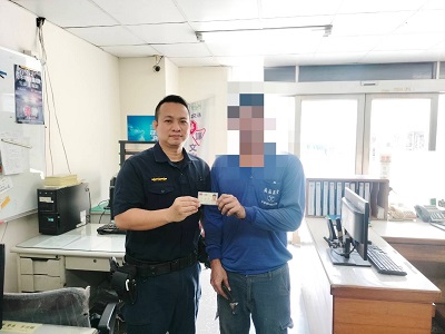 民眾遺失身分證，大林警及時發還