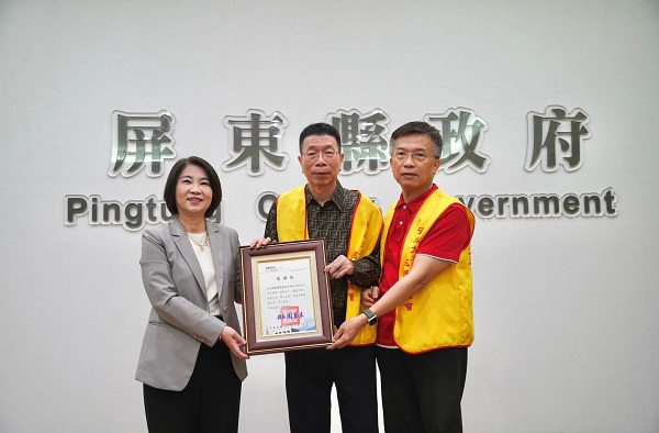 中華安歲太子慈善功德會、鎵興國際股份有限公司共同捐贈50萬 助屏縣「非老非障」成人緊急專案計畫1