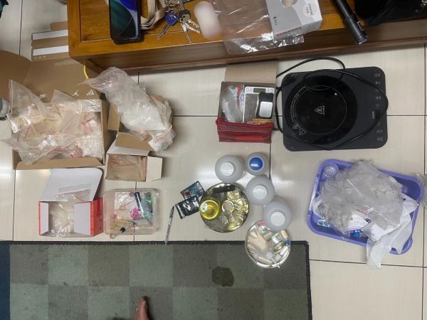 維護暑期安全 左營警強力掃蕩，溯源查獲一級毒品依托咪酯分裝場1