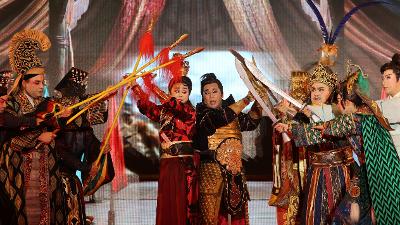明華園經典大戲《李靖斬龍》 孫翠鳳領軍111屏東縣民公園演出1